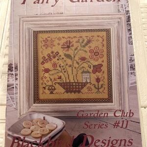 Blackbird Designs Cross Stitch Chart #11‎ FAIRY GARDEN Garden Series